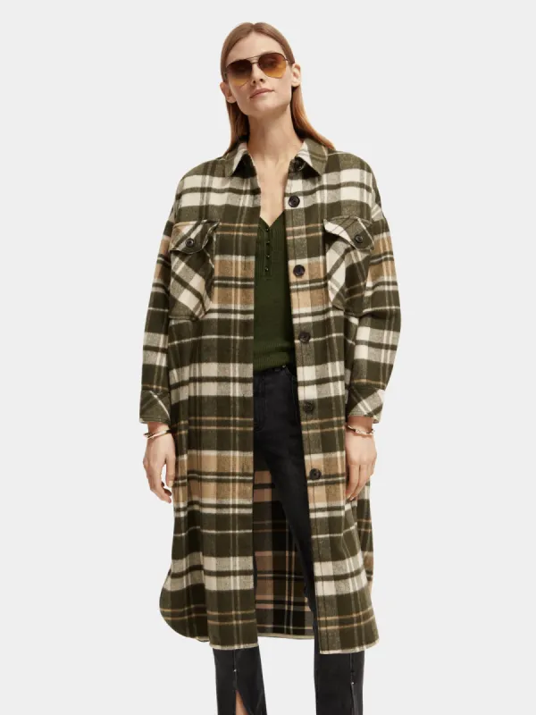Check wool blend jacket sold by Scotch and Soda