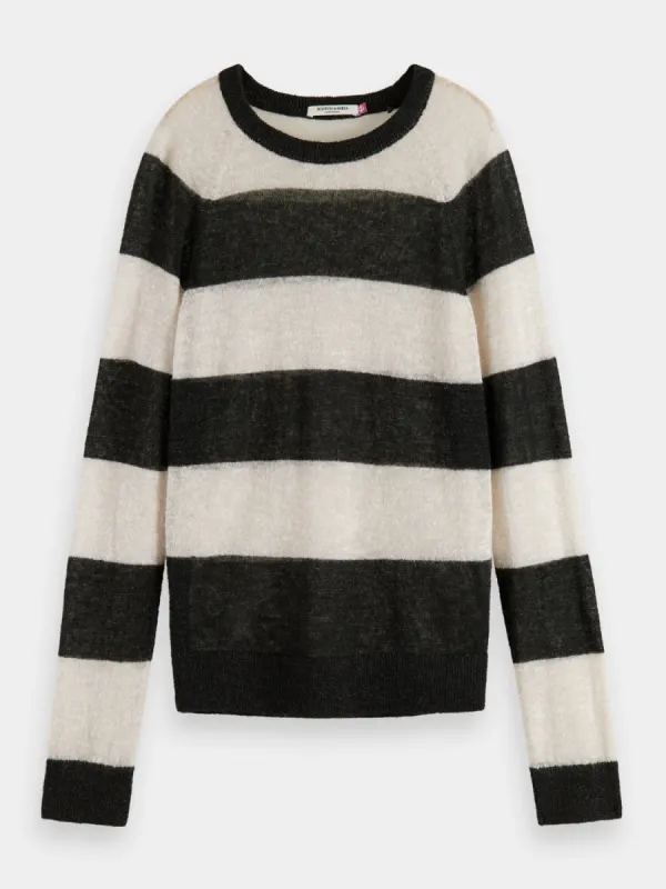 Block stripe raglan pullover sold by Scotch and Soda