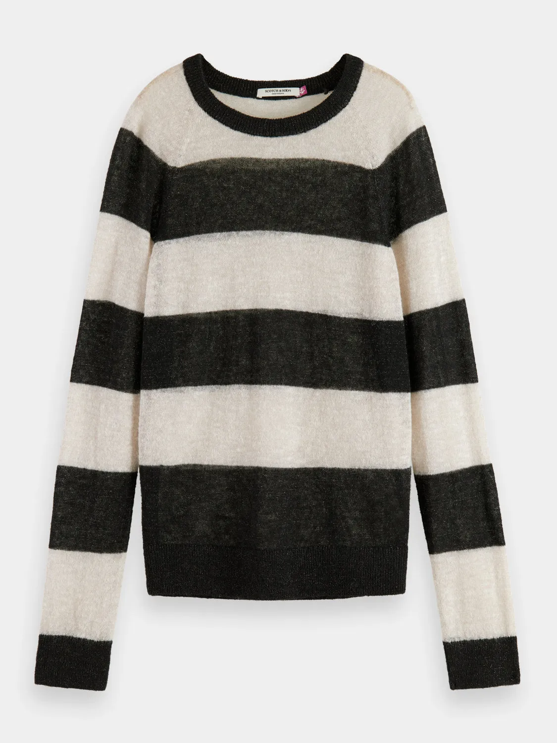 Block stripe raglan pullover sold by Scotch and Soda