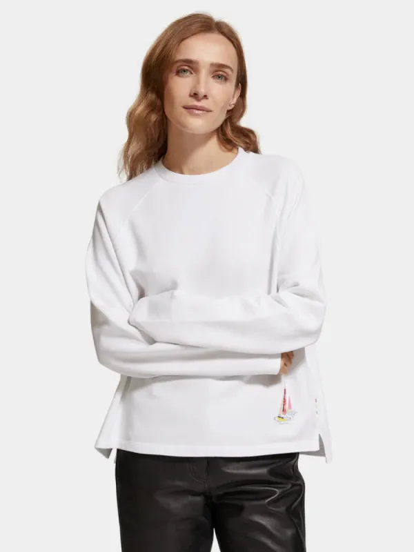Raglan sleeve artwork sweatshirt sold by Scotch and Soda