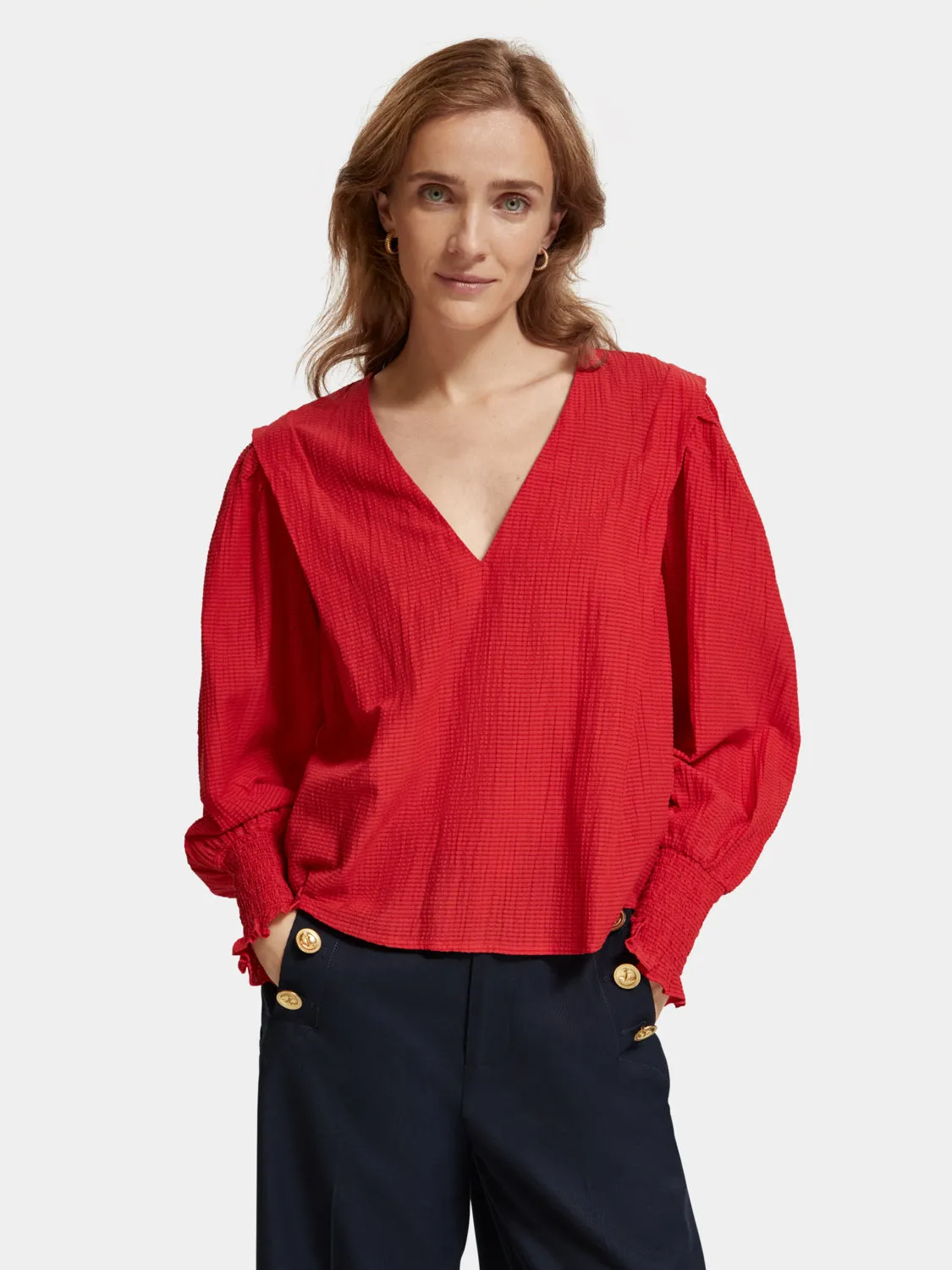 V-neck blouse sold by Scotch and Soda