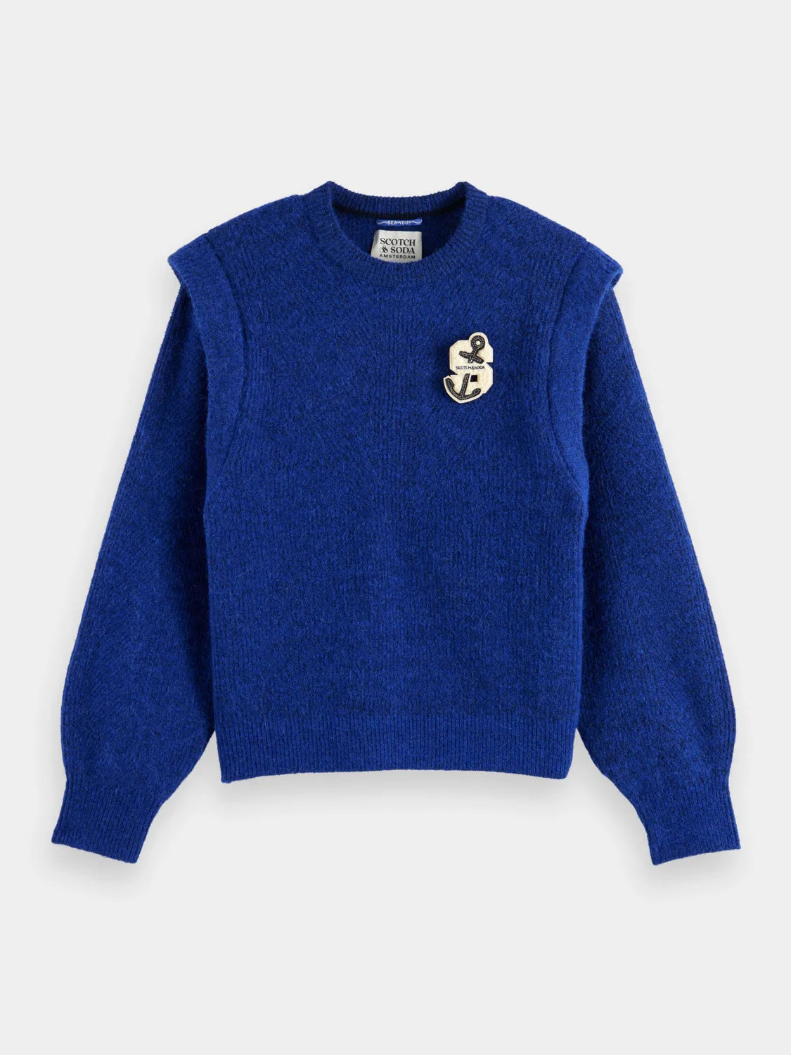 Fuzzy crewneck pullover sold by Scotch and Soda