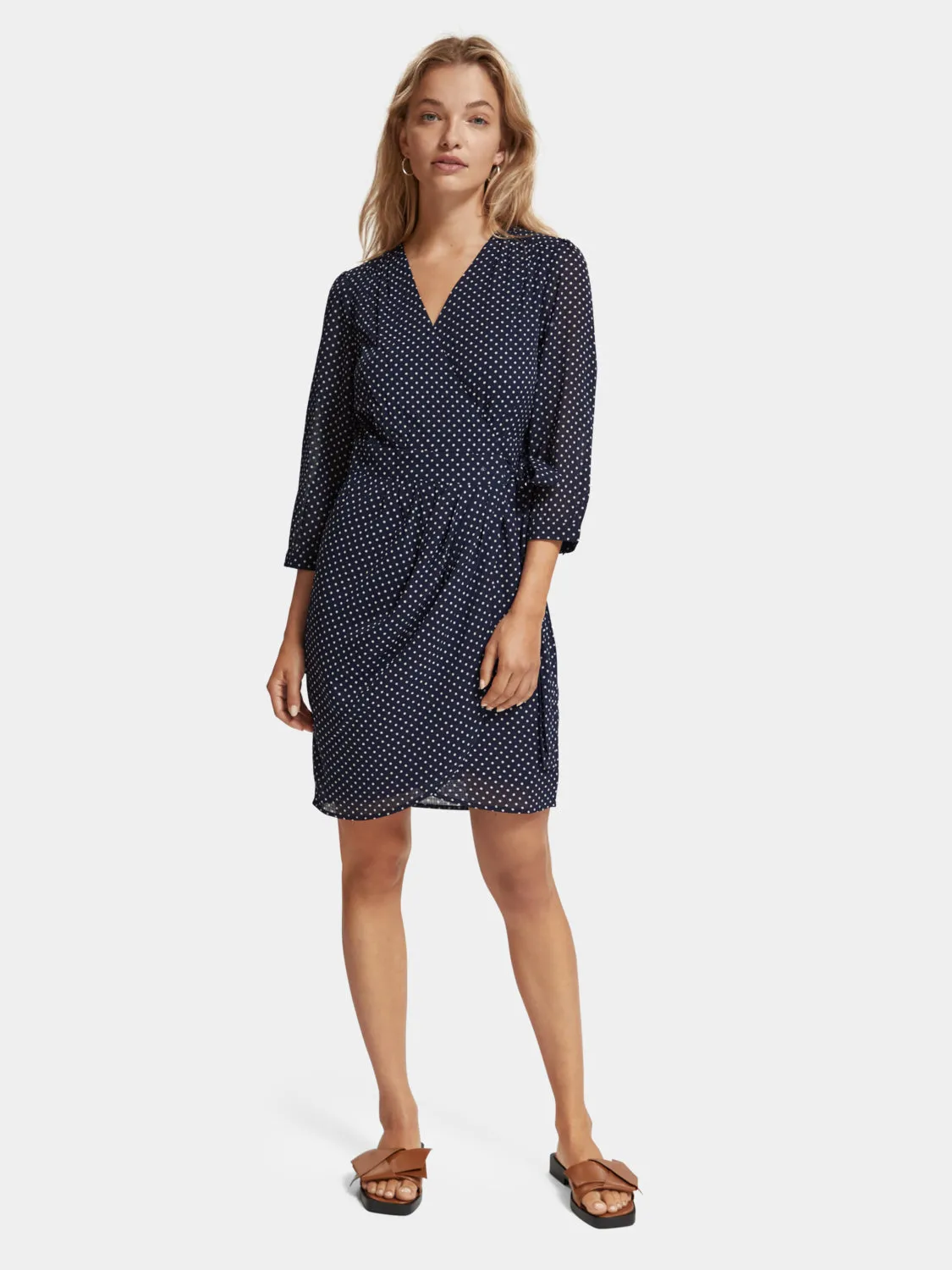 Printed mini wrap dress sold by Scotch and Soda product image thumbnail 5