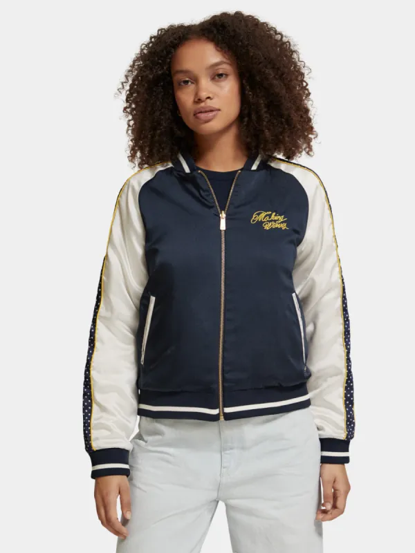 Reversible bomber jacket sold by Scotch and Soda