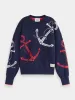 Anchor jacquard pullover sold by Scotch and Soda
