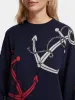 Anchor jacquard pullover sold by Scotch and Soda