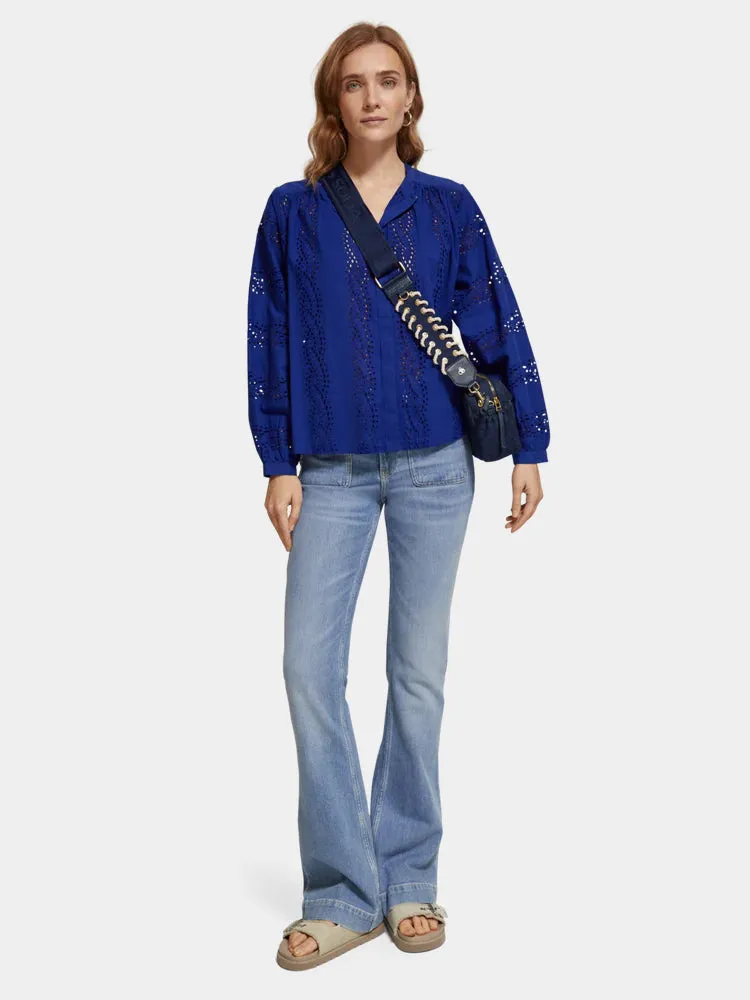 Broderie anglaise blouse sold by Scotch & Soda product image thumbnail 4