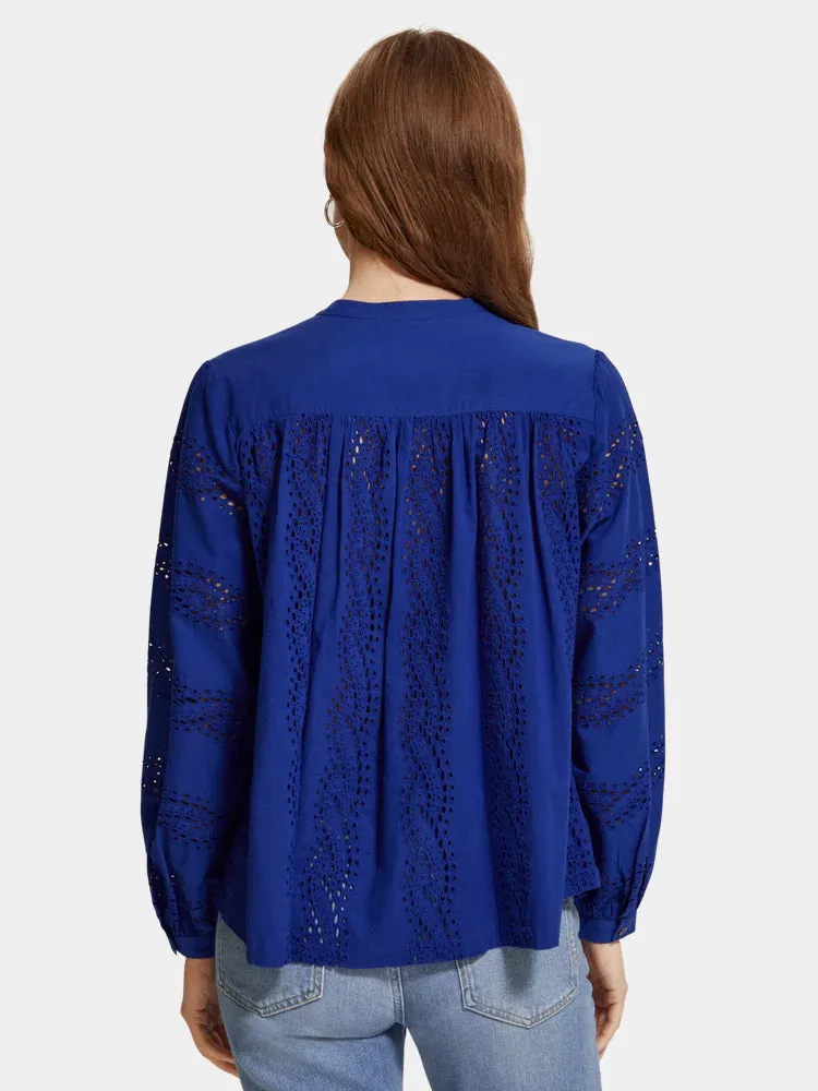 Broderie anglaise blouse sold by Scotch & Soda product image thumbnail 3