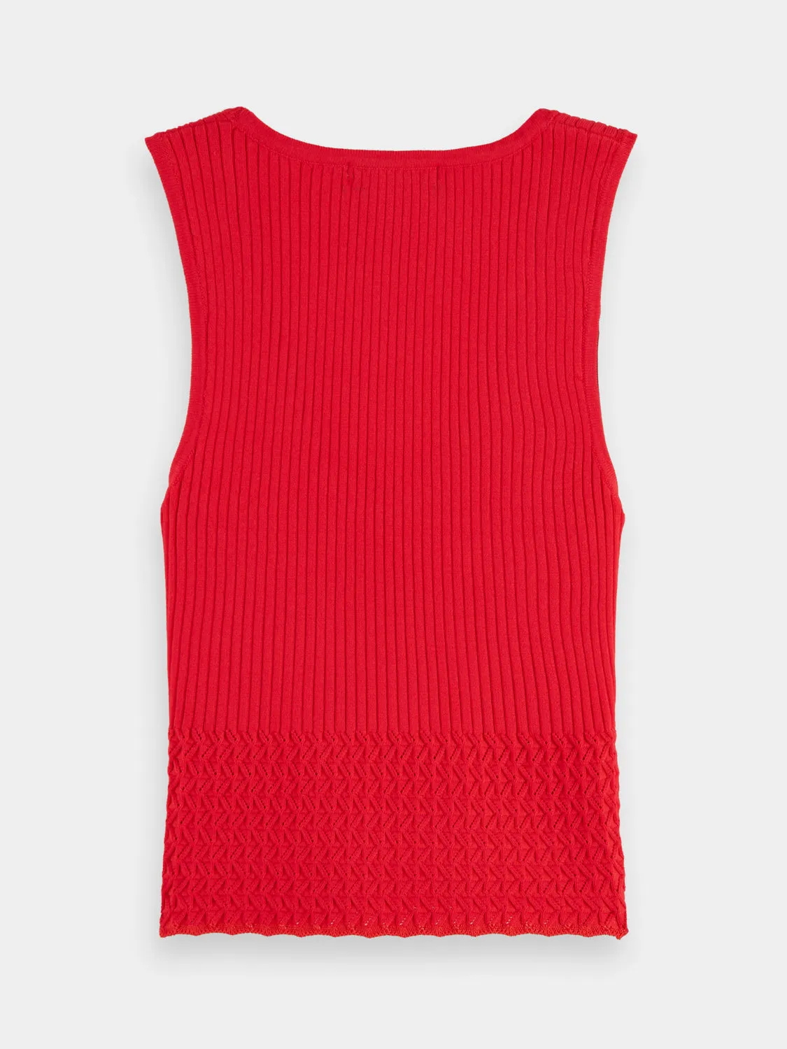 Pointelle knitted tank sold by Scotch and Soda product image thumbnail 2