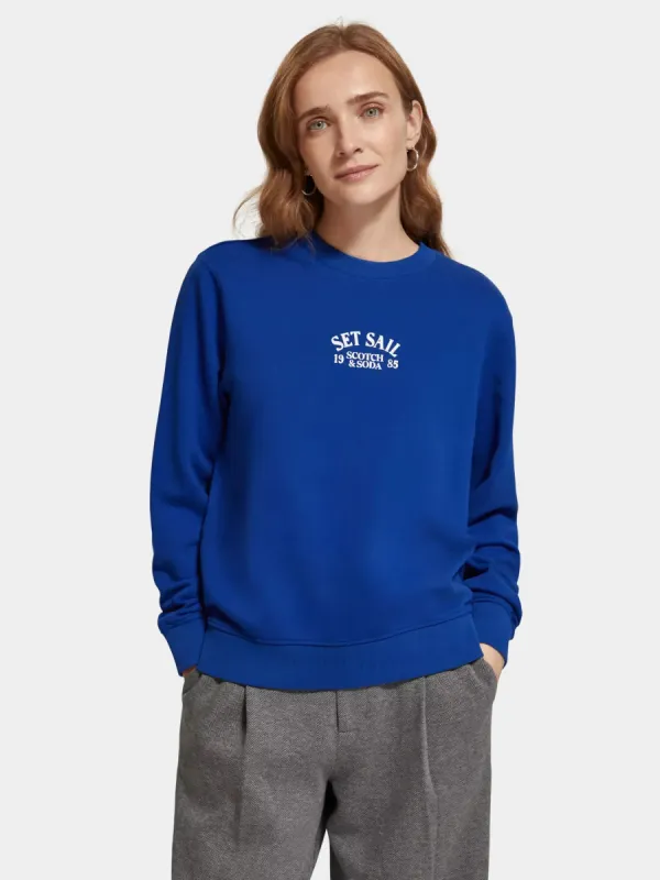 Graphic crewneck sweatshirt sold by Scotch and Soda
