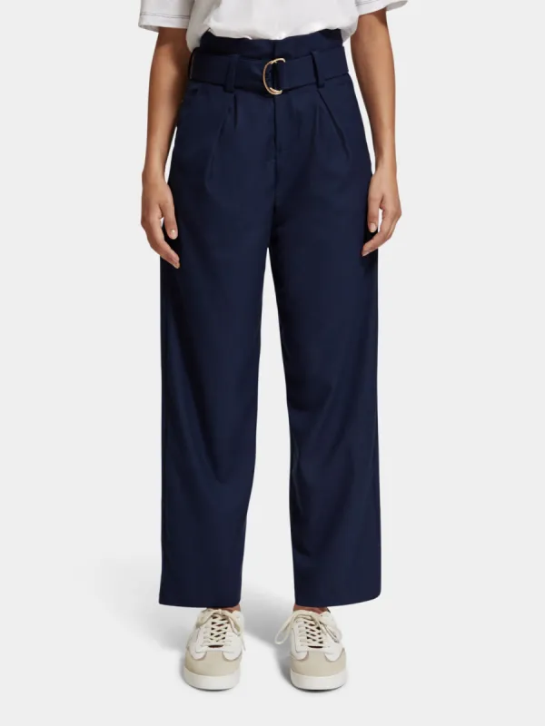 Daisy paper bag pants sold by Scotch and Soda