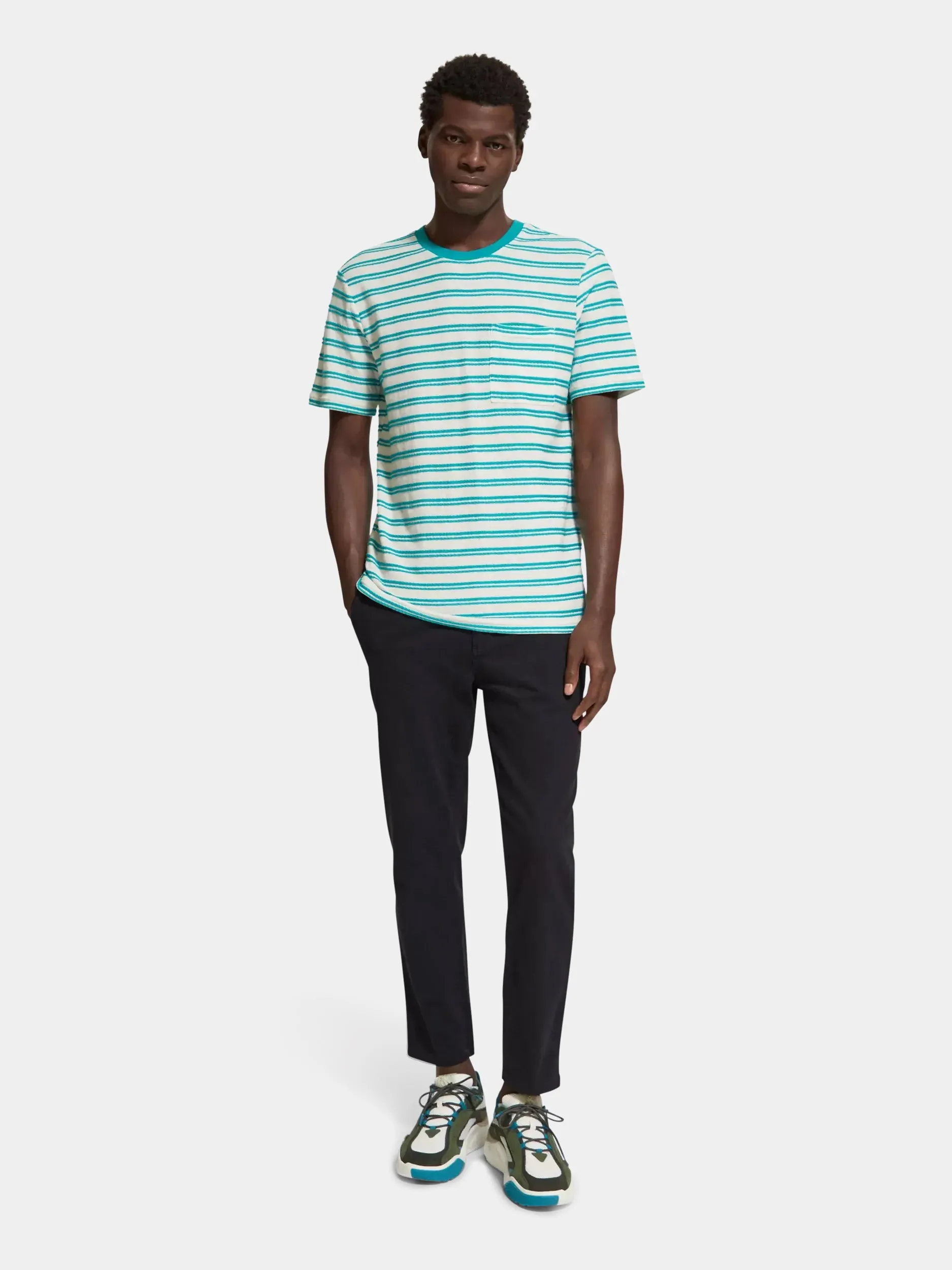Striped pocket t-shirt sold by Scotch and Soda product image thumbnail 4