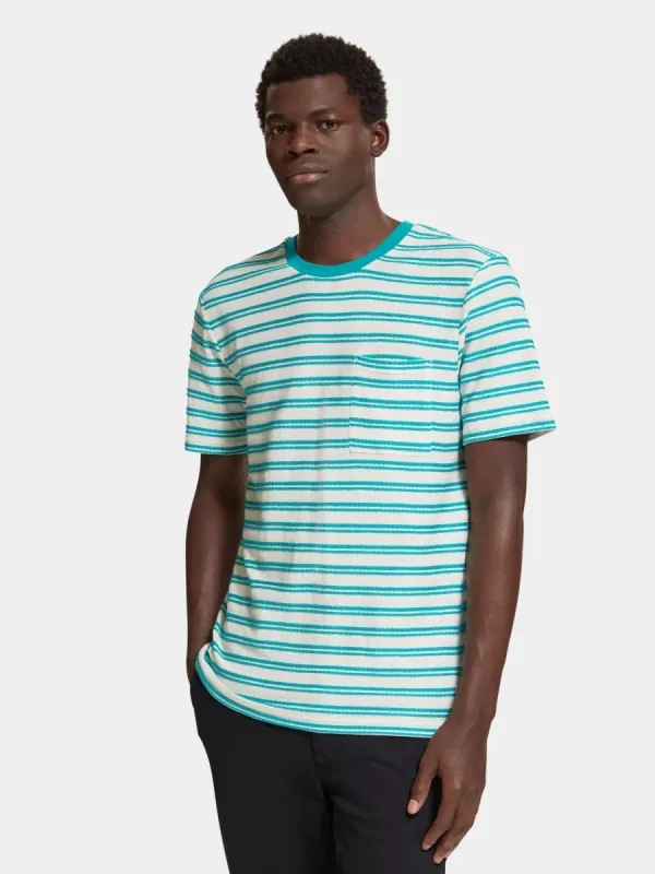 Striped pocket t-shirt sold by Scotch and Soda