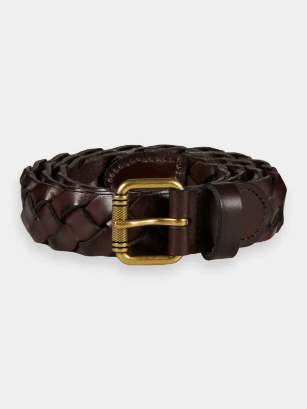 Braided leather belt sold by Scotch & Soda