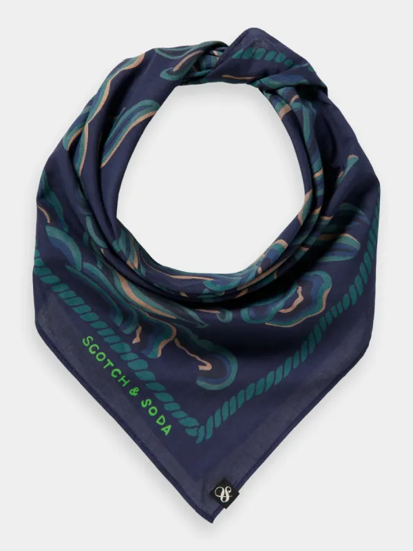 Printed cotton bandana sold by Scotch and Soda