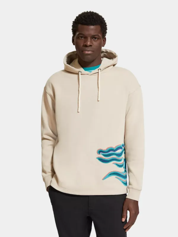 Wave embroidery hoodie sold by Scotch and Soda