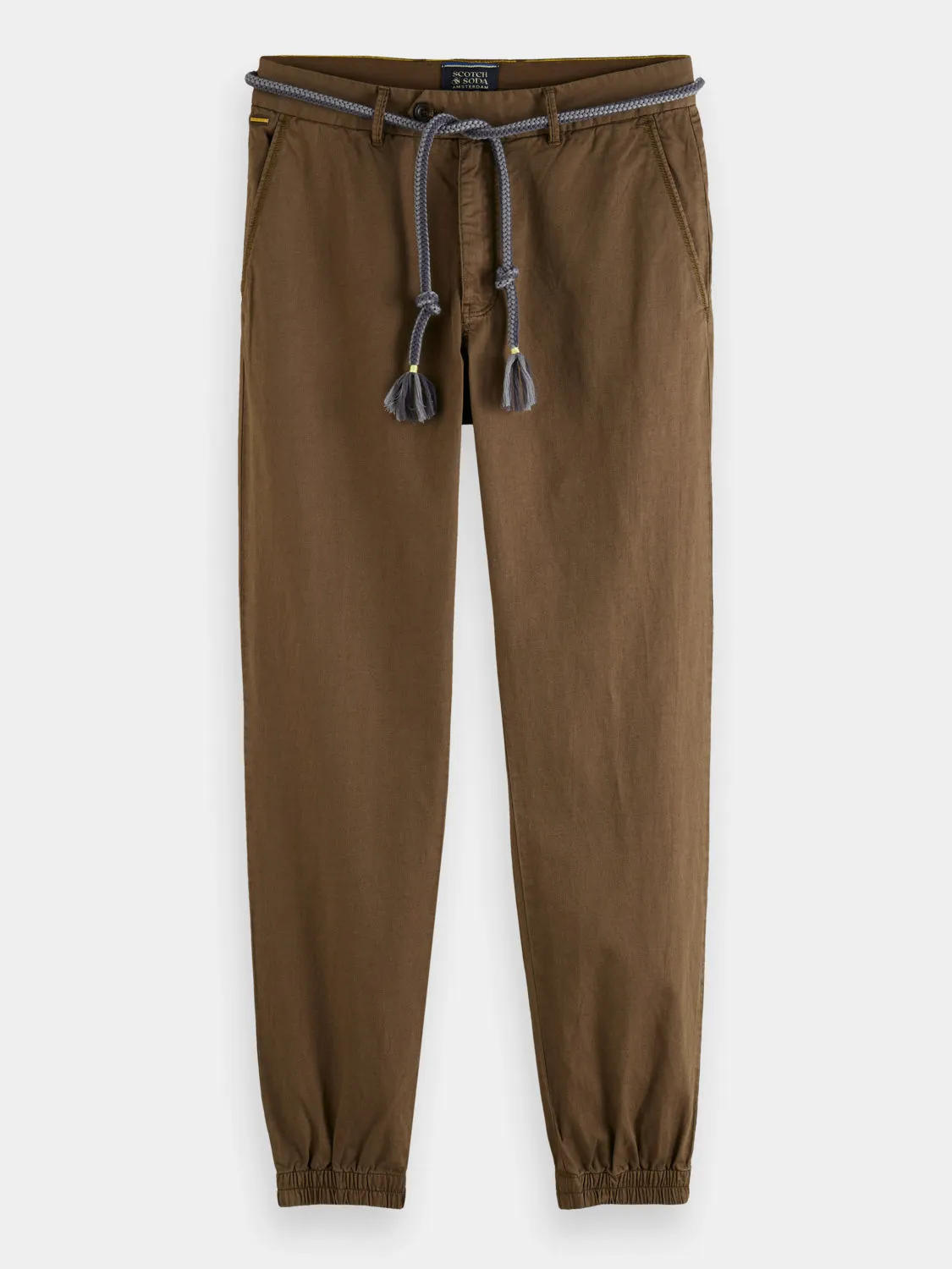 Linen blend chino joggers sold by Scotch and Soda product image thumbnail 2