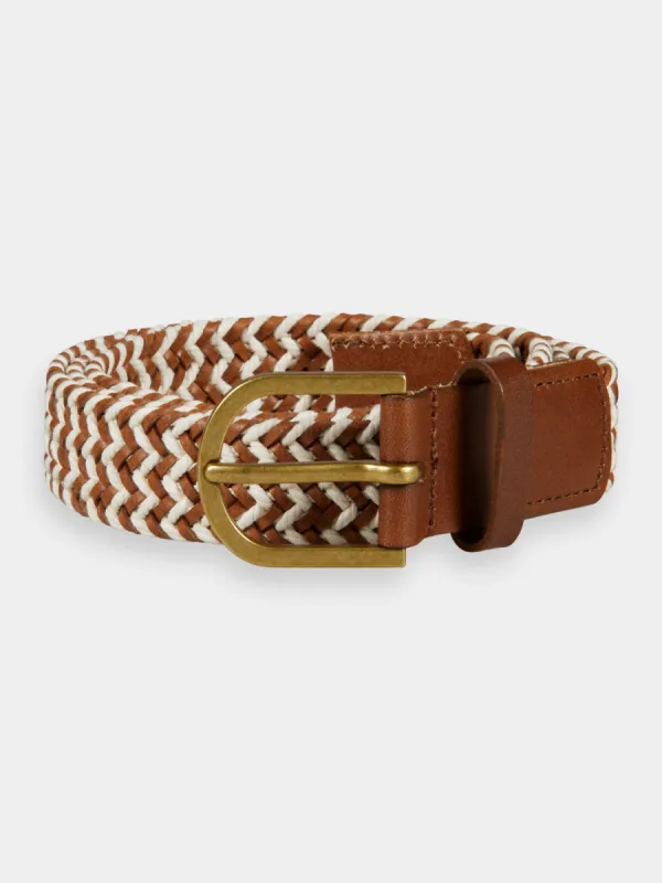 Braided leather & cord belt sold by Scotch and Soda