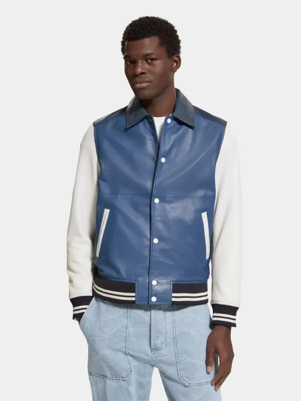 Leather bomber jacket sold by Scotch and Soda