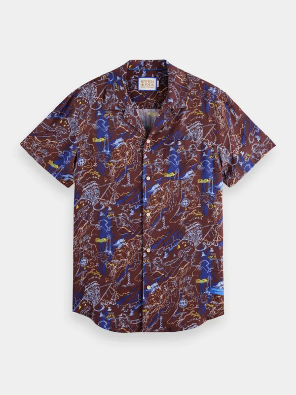 Printed camp shirt sold by Scotch and Soda