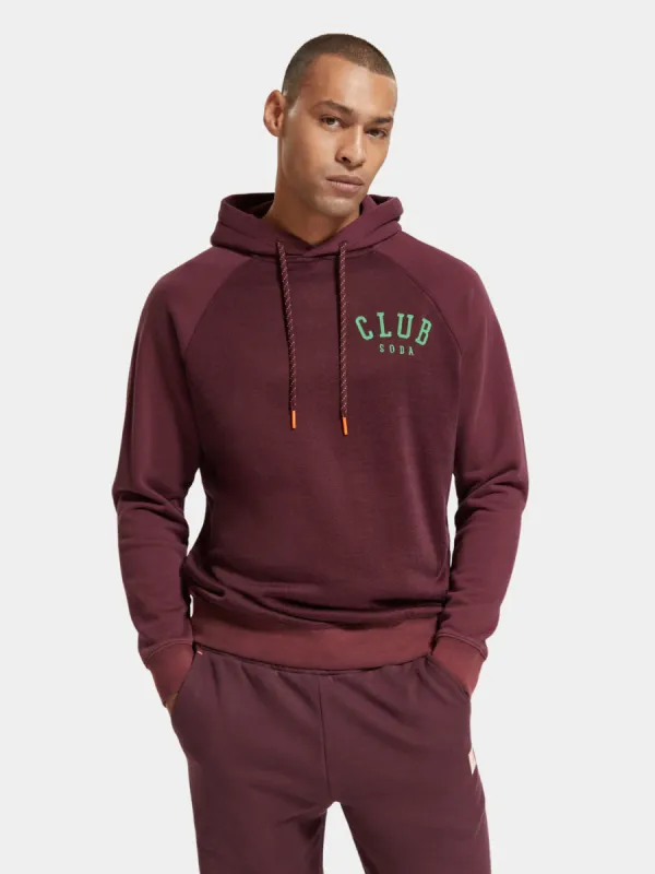 Regular-fit hoodie with spray effect sold by Scotch & Soda