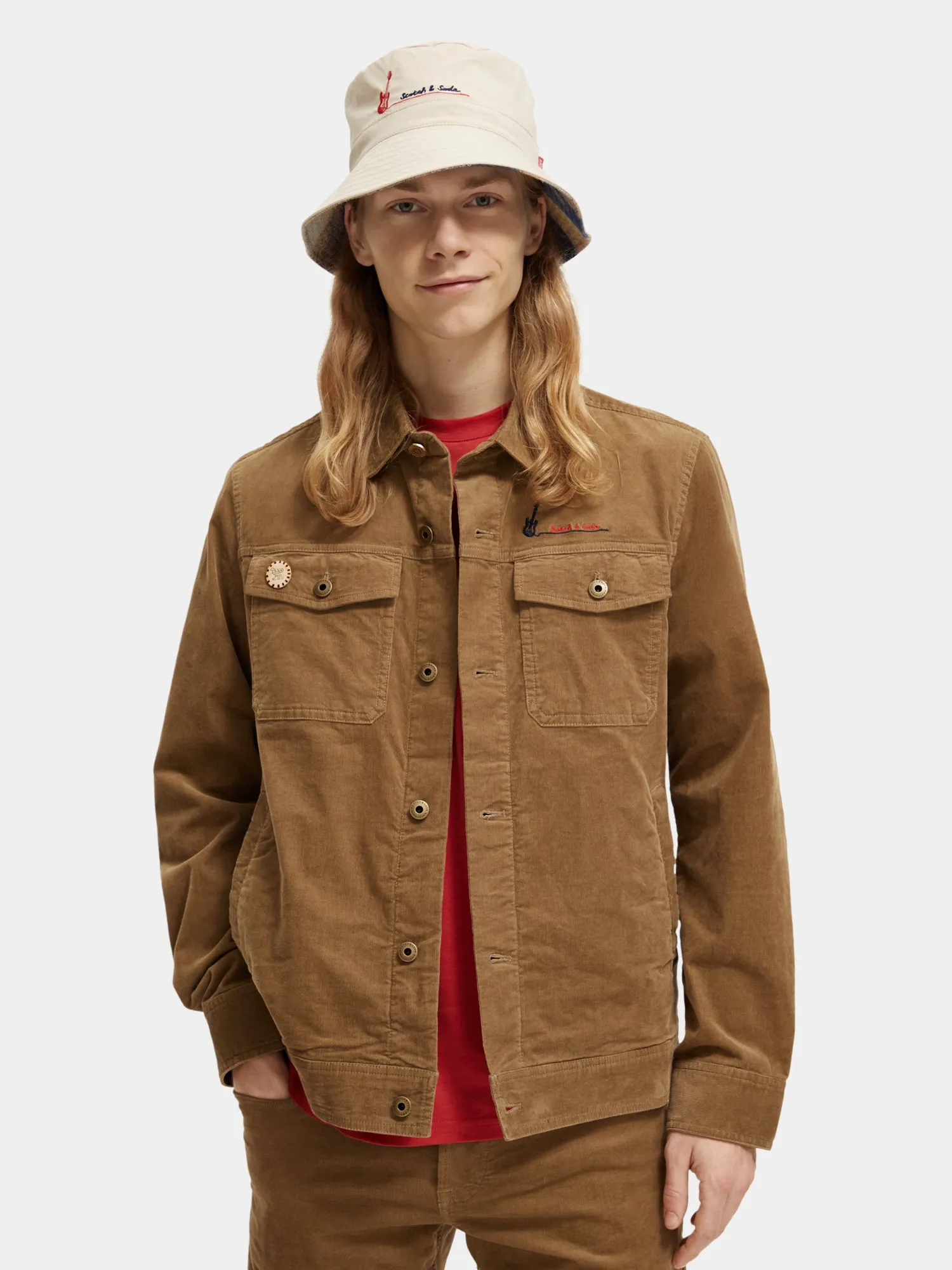 Organic cotton corduroy overshirt sold by Scotch and Soda