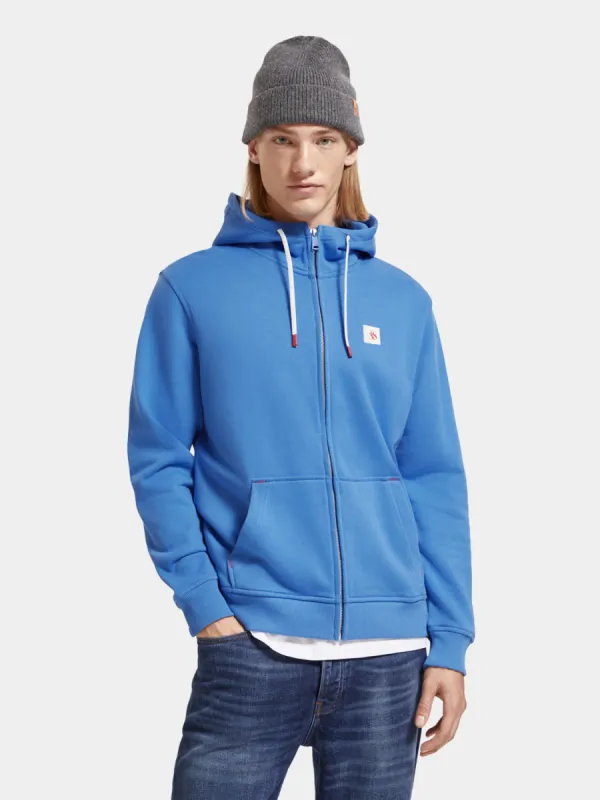 Regular-fit badge quarter zip sweatshirt made by Scotch & Soda