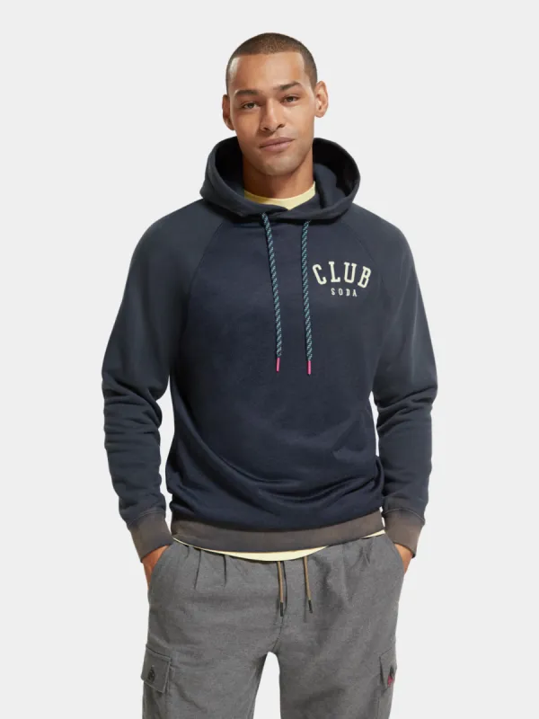 Regular-fit hoodie with spray effect sold by Scotch and Soda