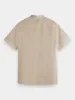 Regular-fit short sleeved linen shirt sold by Scotch and Soda