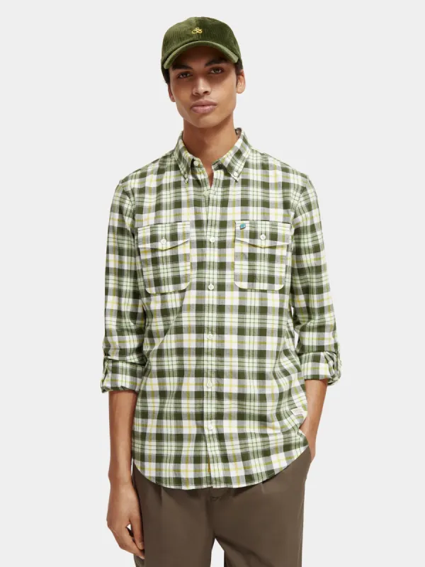Lightweight checked flannel shirt sold by Scotch and Soda