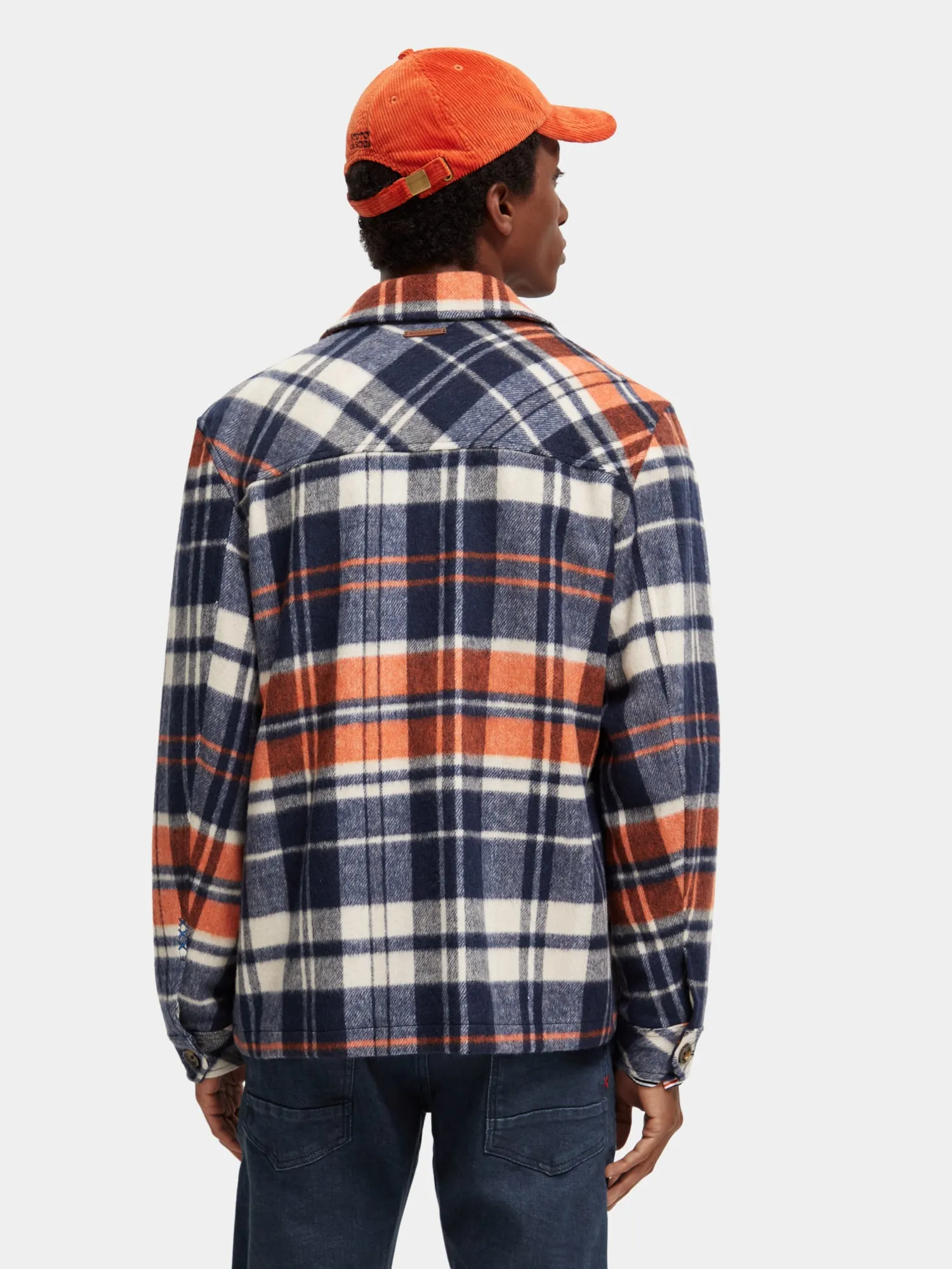 Checked wool-blend overshirt sold by Scotch and Soda product image thumbnail 3