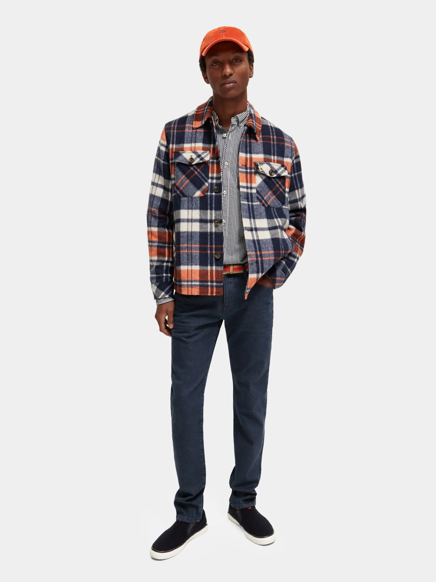 Checked wool-blend overshirt sold by Scotch and Soda product image thumbnail 5