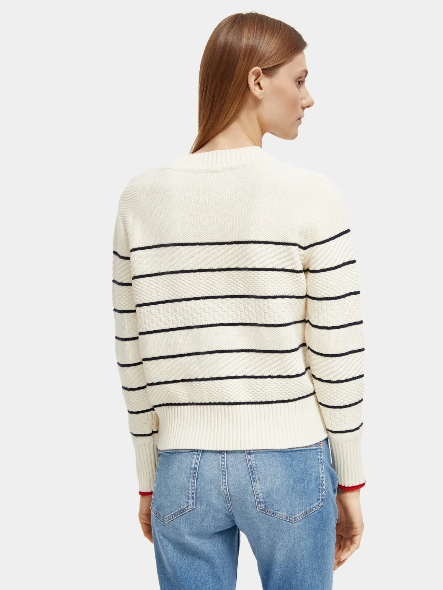 Button shoulder striped pullover sold by Scotch and Soda product image thumbnail 3