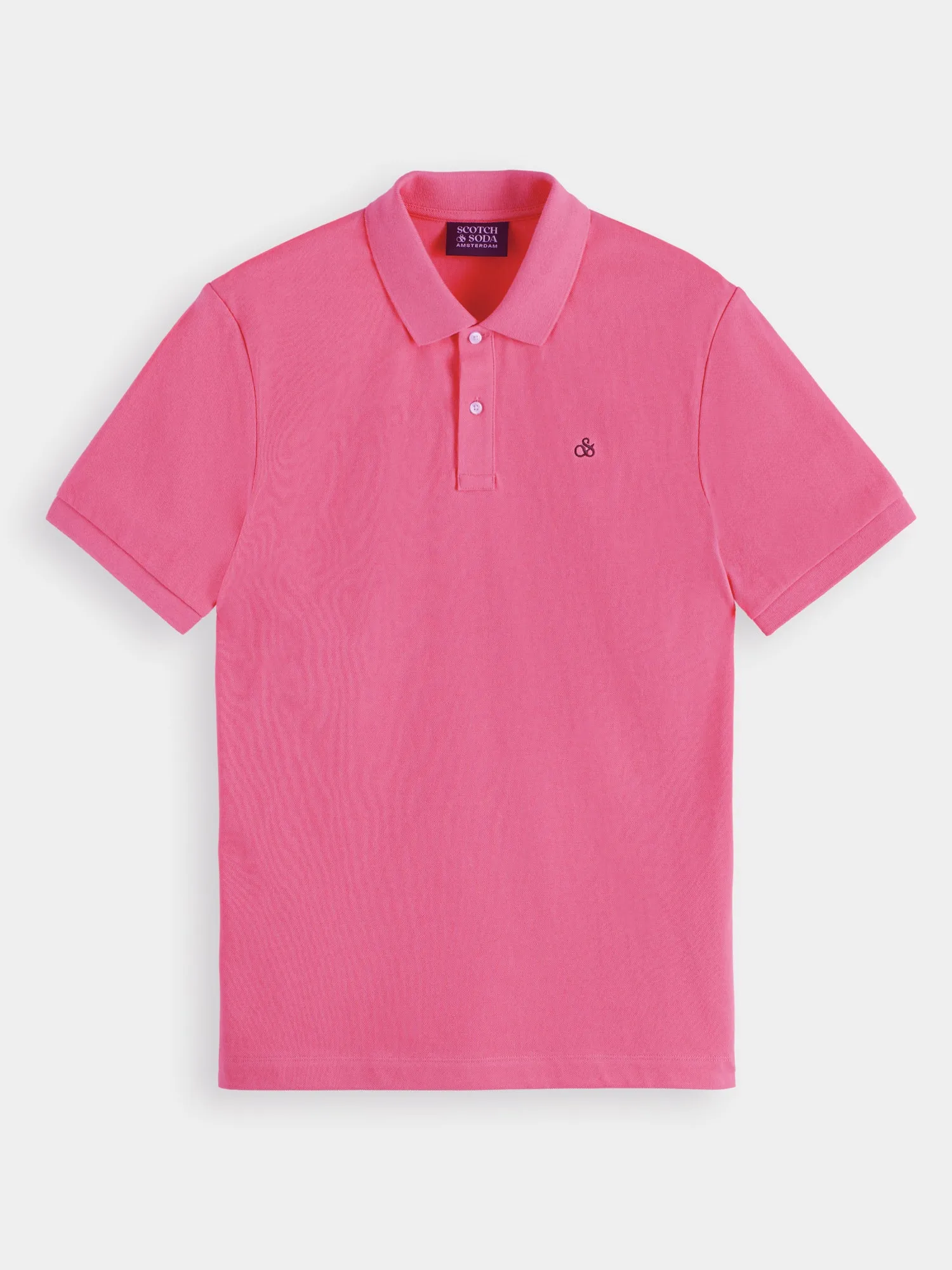 Organic cotton pique polo shirt sold by Scotch & Soda product image thumbnail 2