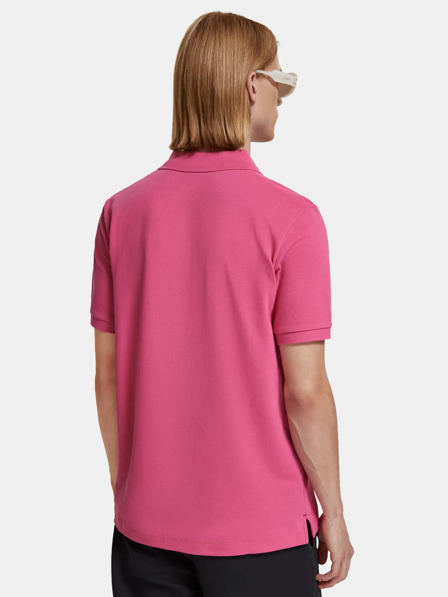 Organic cotton pique polo shirt sold by Scotch & Soda product image thumbnail 3