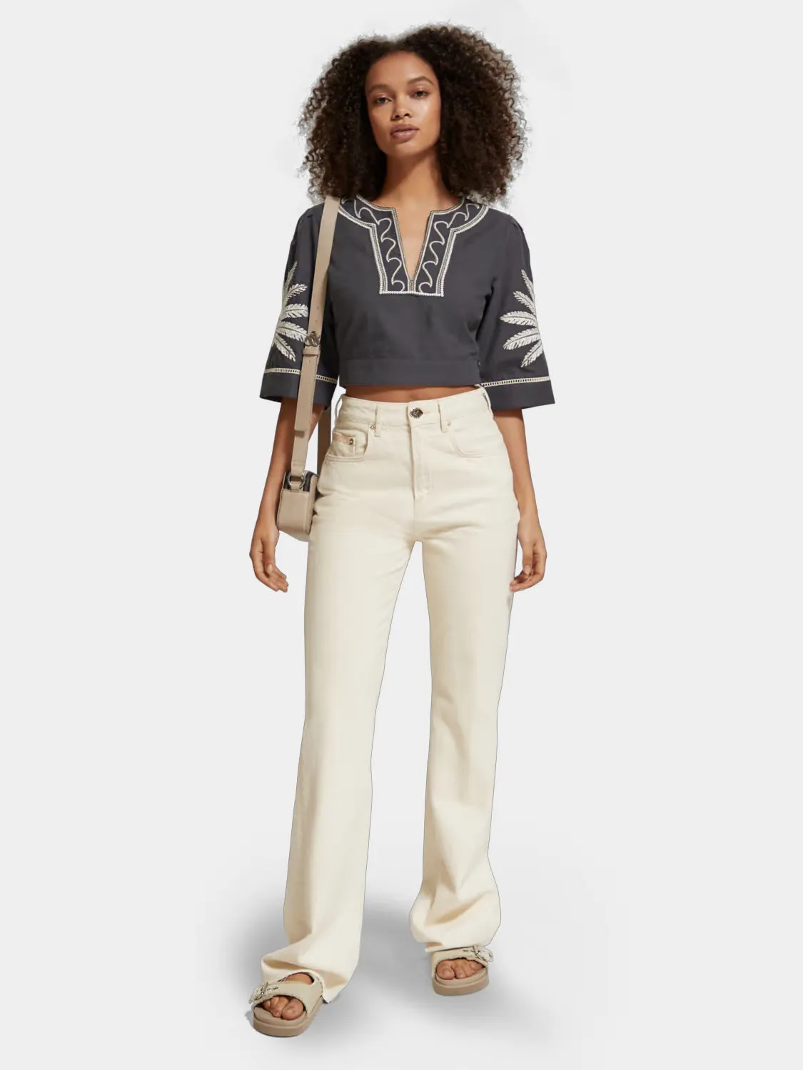 Embroidered crop top sold by Scotch and Soda product image thumbnail 4