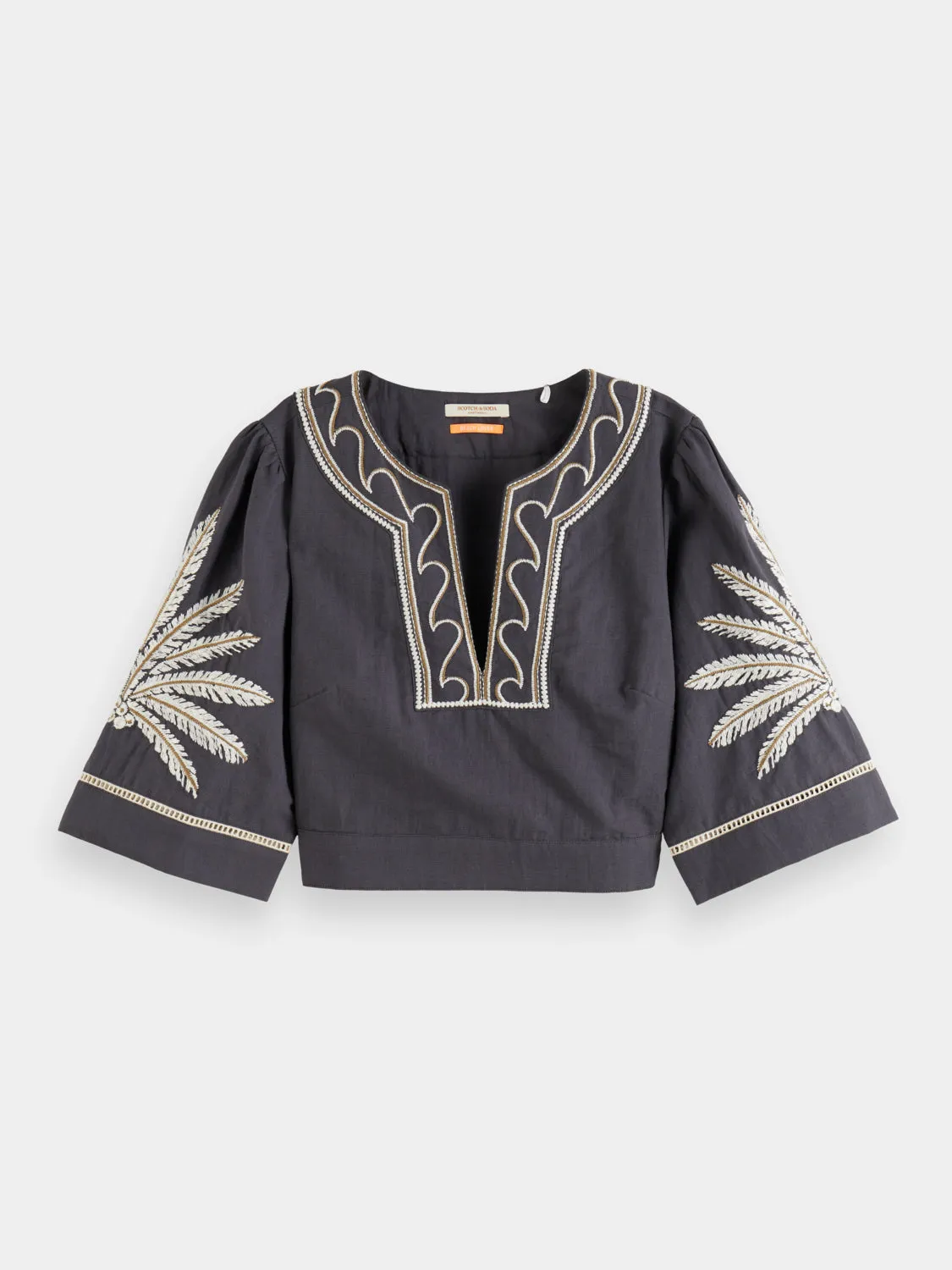 Embroidered crop top sold by Scotch and Soda product image thumbnail 2