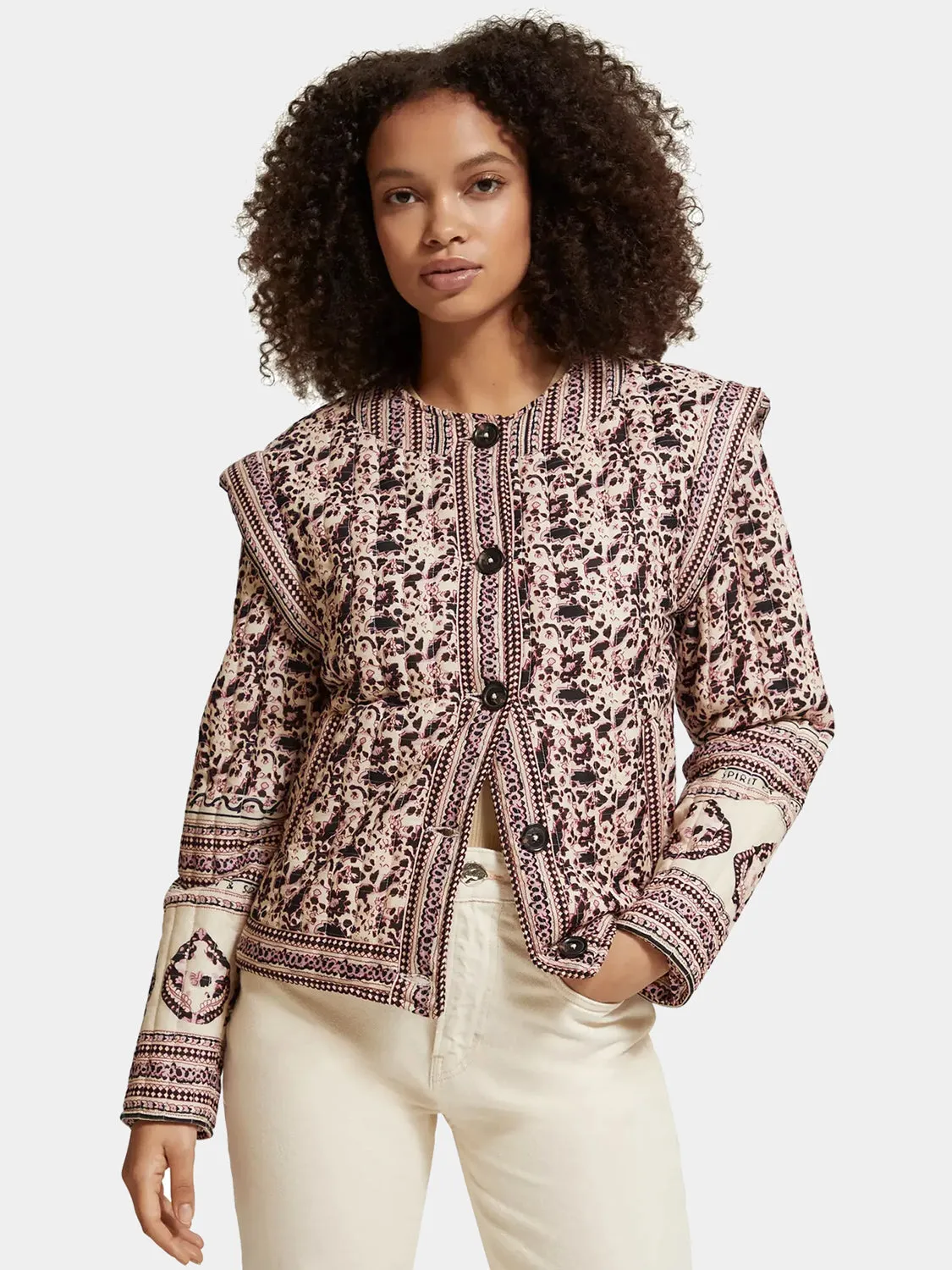 Printed padded jacket sold by Scotch and Soda