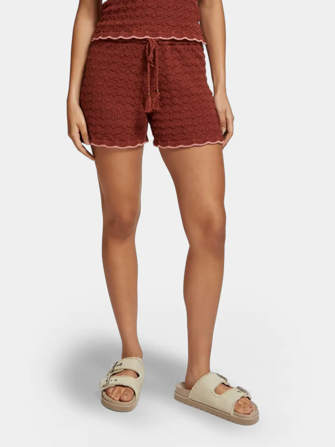 Pointelle knit shorts sold by Scotch and Soda