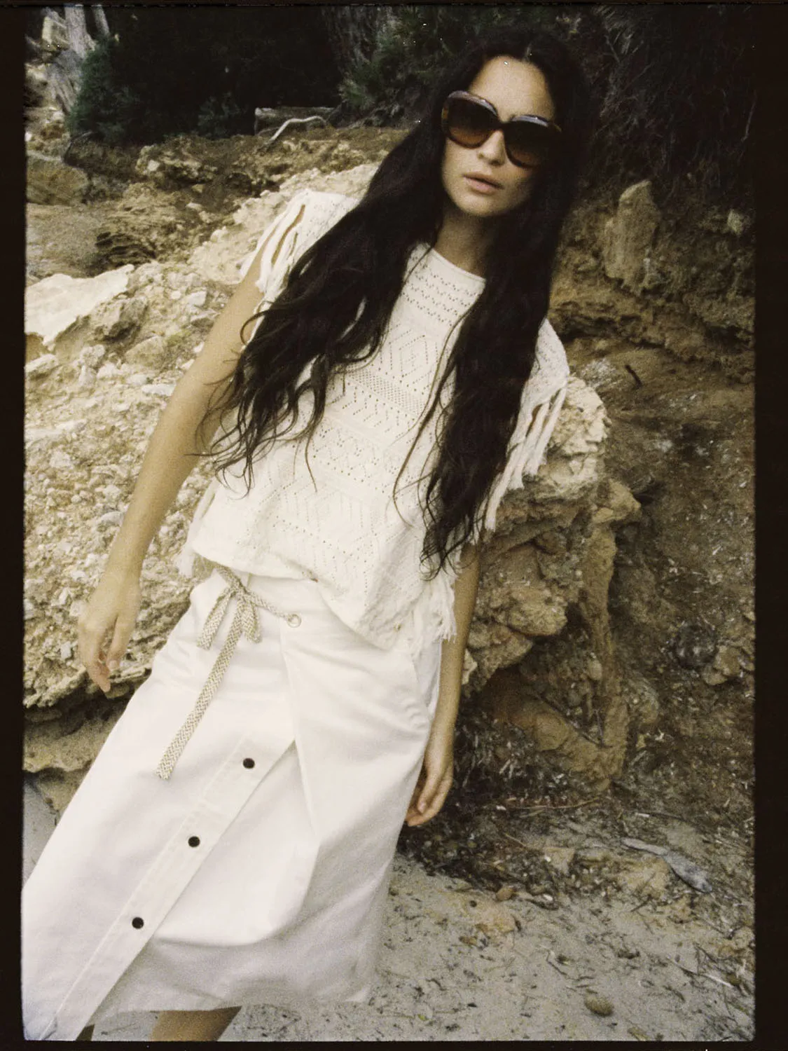 Wrap front midi skirt sold by Scotch and Soda product image thumbnail 3