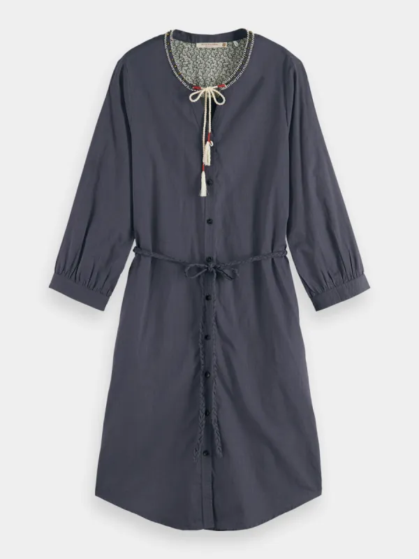 Beaded collar shirt dress sold by Scotch and Soda