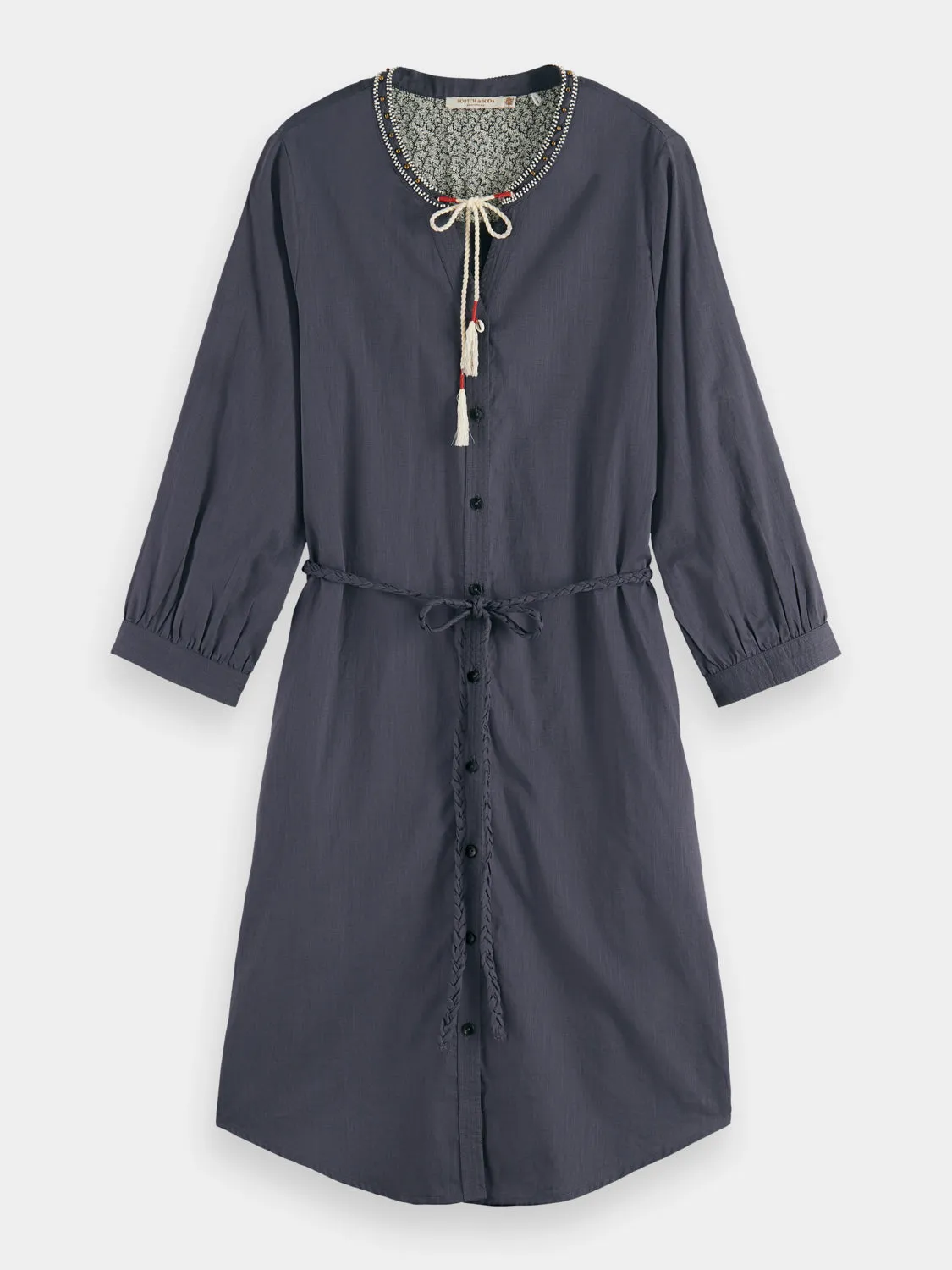 Beaded collar shirt dress sold by Scotch and Soda