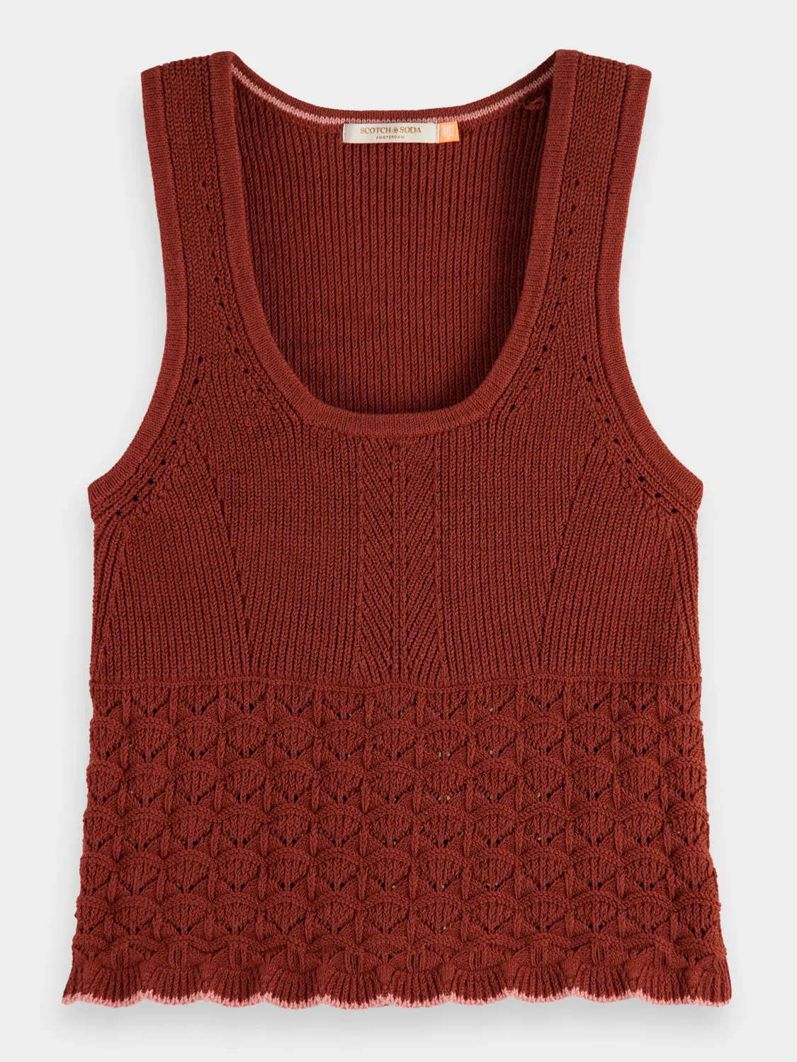 Pointelle knit tank sold by Scotch & Soda product image thumbnail 2