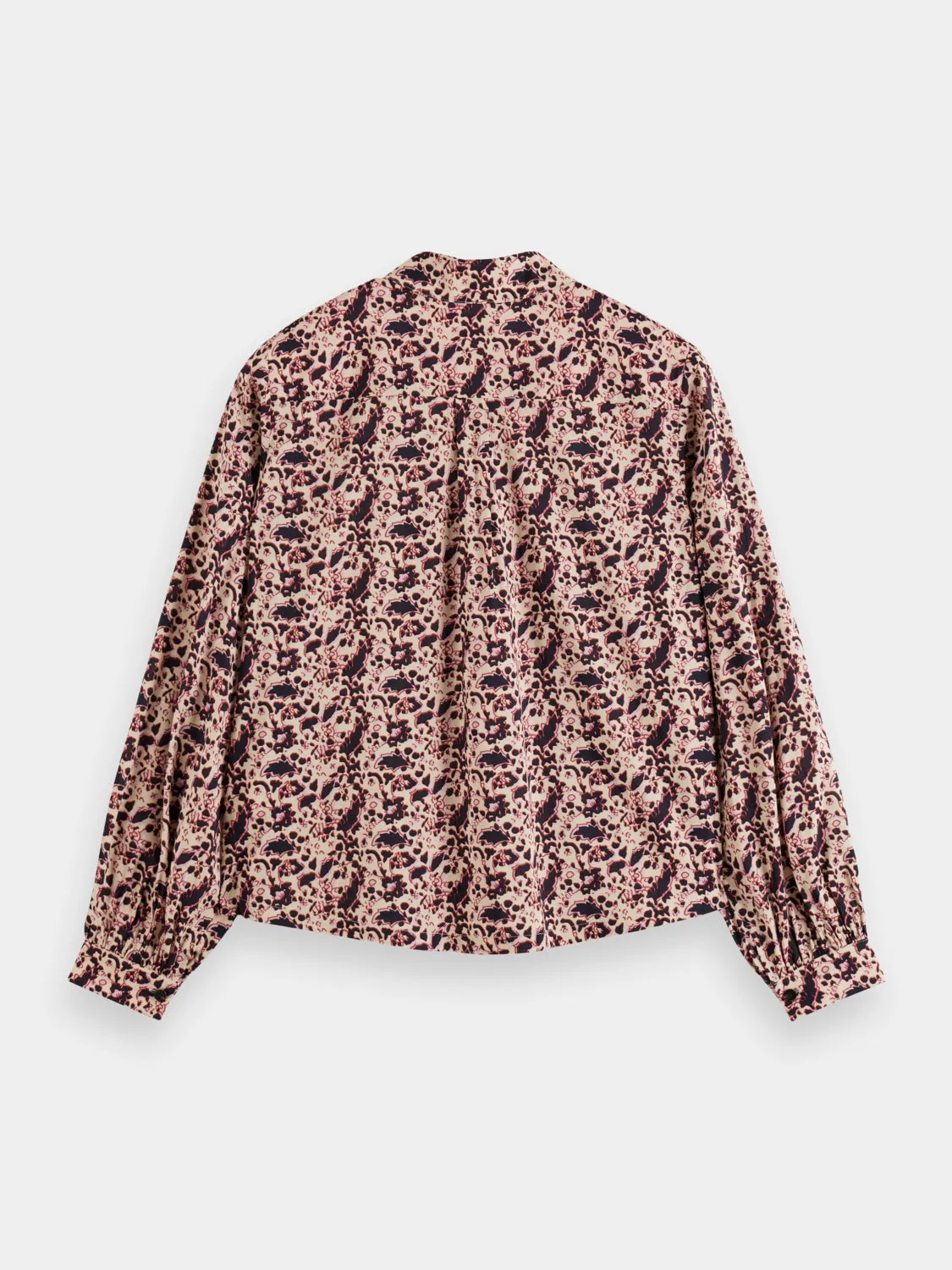 Printed balloon sleeve shirt sold by Scotch and Soda product image thumbnail 2