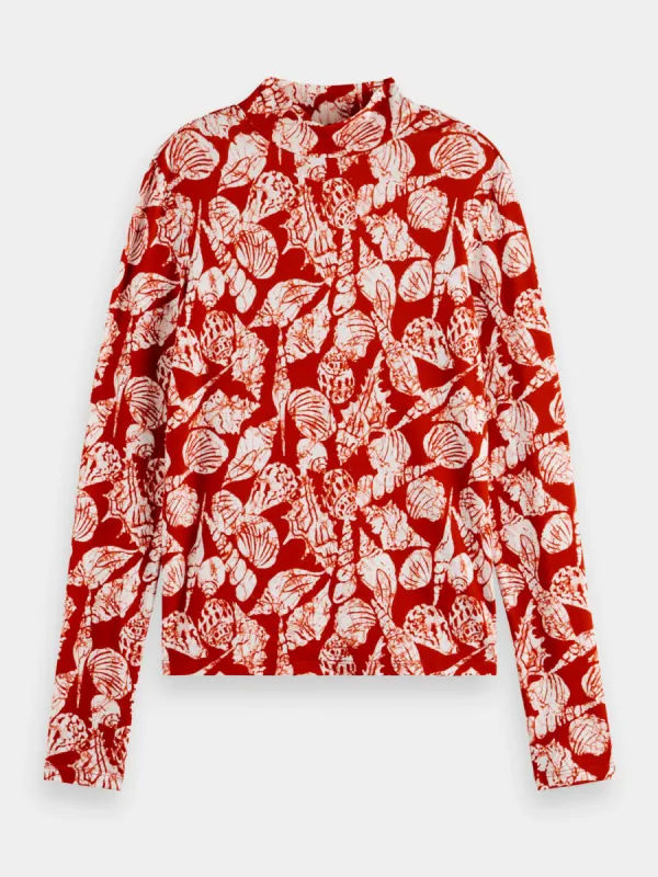 Long sleeved printed top sold by Scotch and Soda