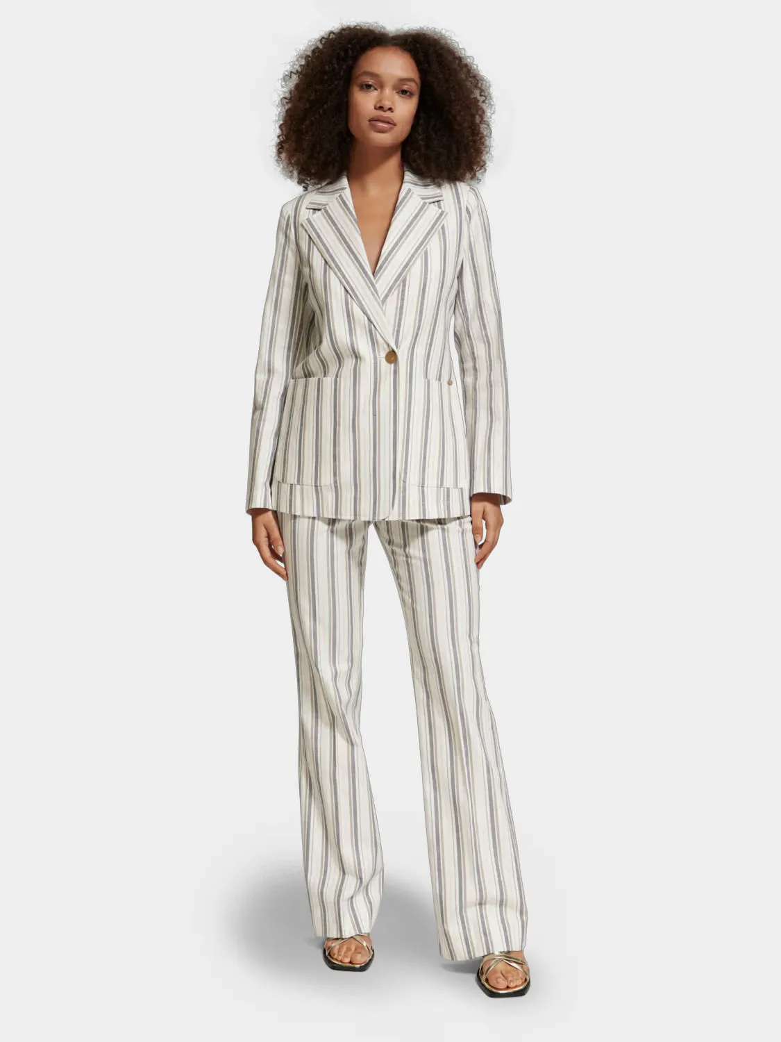 Lurex striped blazer sold by Scotch and Soda product image thumbnail 4