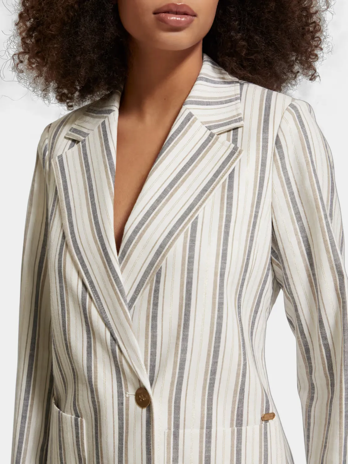 Lurex striped blazer sold by Scotch and Soda product image thumbnail 5
