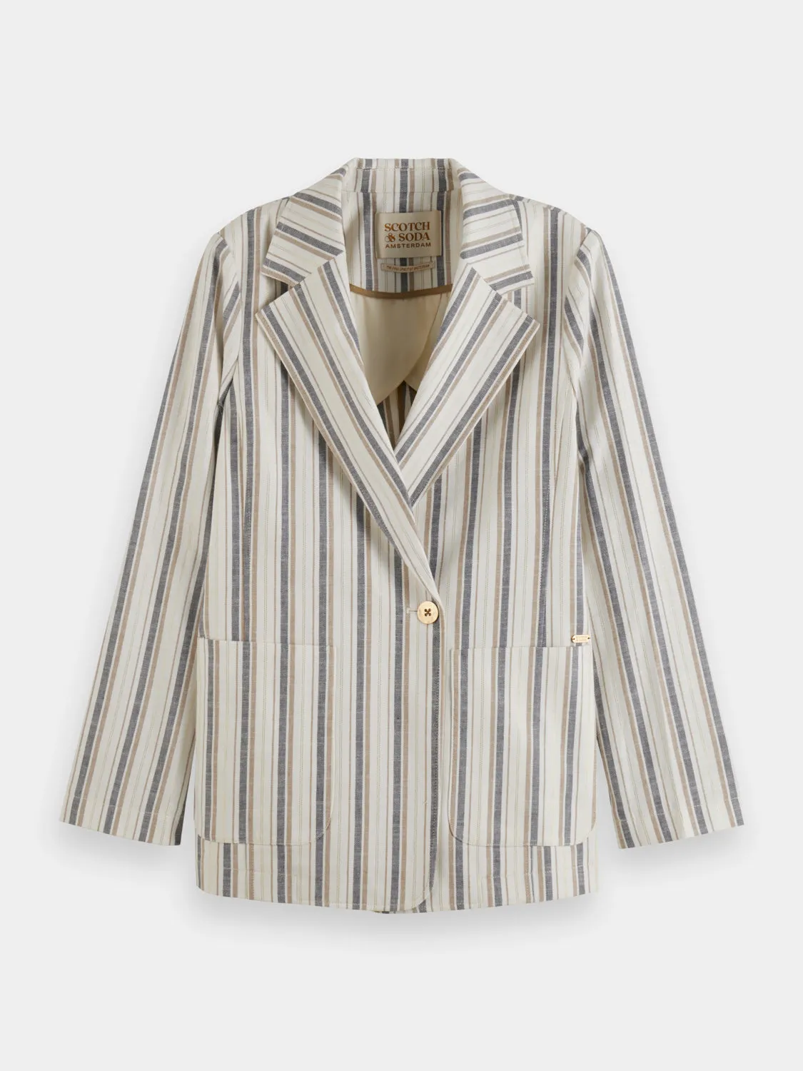 Lurex striped blazer sold by Scotch and Soda product image thumbnail 2