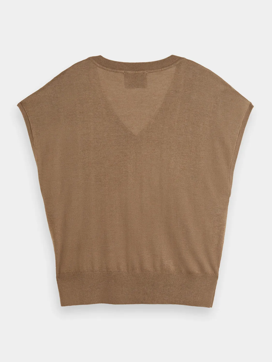 Embellished shoulder v-neck top sold by Scotch and Soda product image thumbnail 2