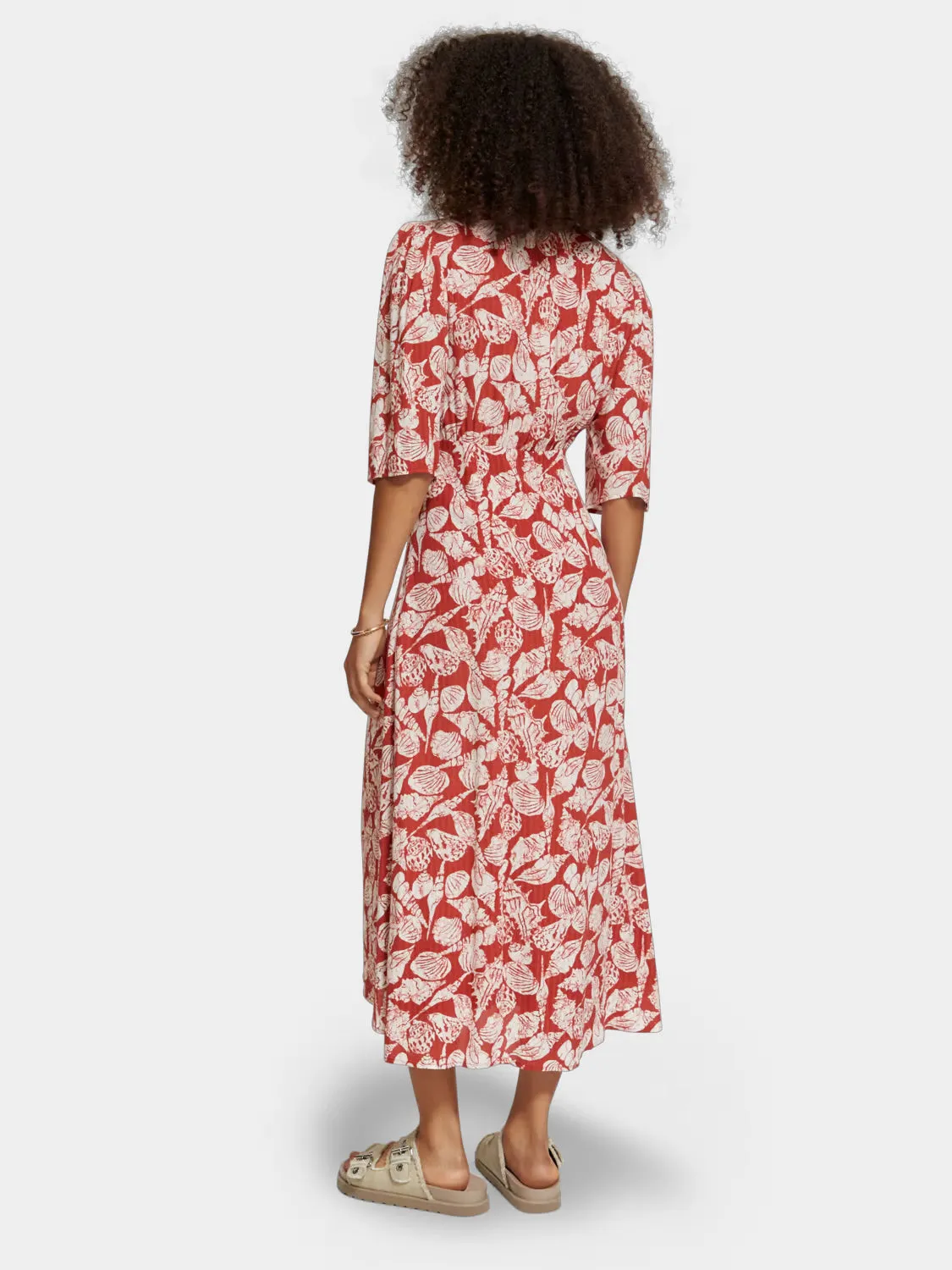 Knotted midi wrap dress sold by Scotch and Soda product image thumbnail 3